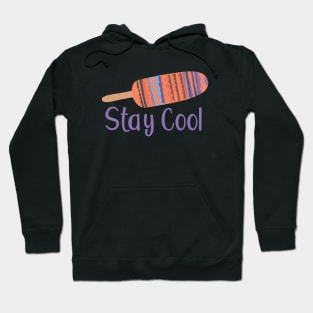 Stay Cool - Multicolored Popsicle Graphic Illustration GC-105-02 Hoodie